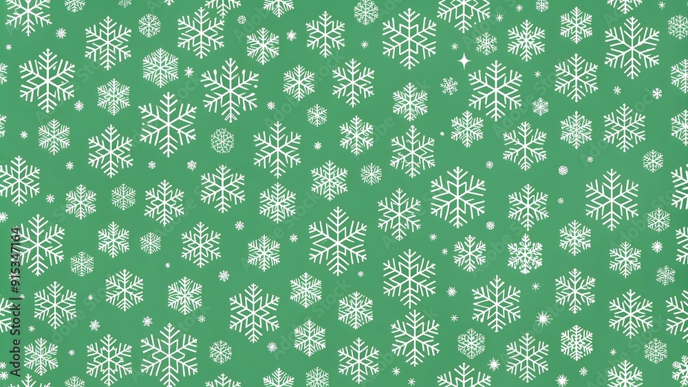 Christmas modern colorful background of many layers of snowflakes of different shapes, and sizes. On a gradient background from green to white. Christmas modern colorful background of many layers of snowflakes of different shapes, and sizes. On a gradient background from green to white.