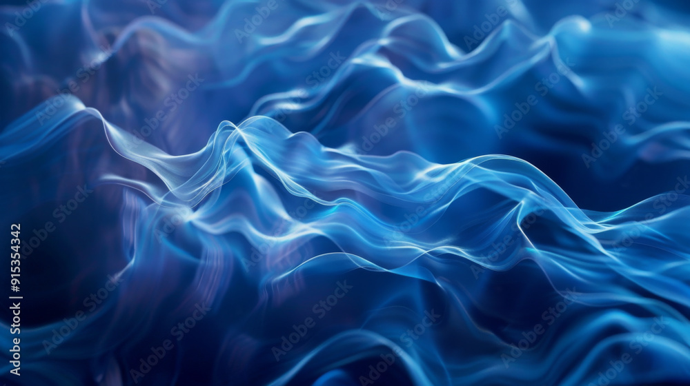 Cold Blue Background, Generative AI Illustration Cold Blue Background, Generative AI Illustration
