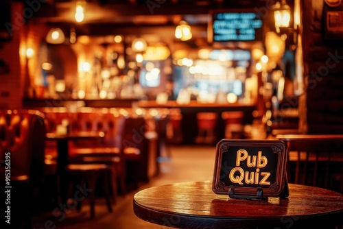 Friends gather around tables ready to test their knowledge during an exciting pub quiz in a welcoming environment filled with laughter