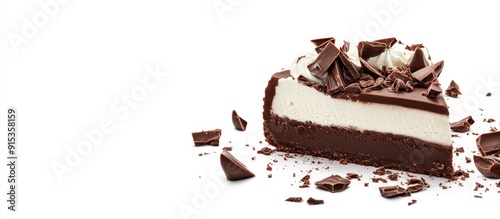 chocolate slice cheesecake ...