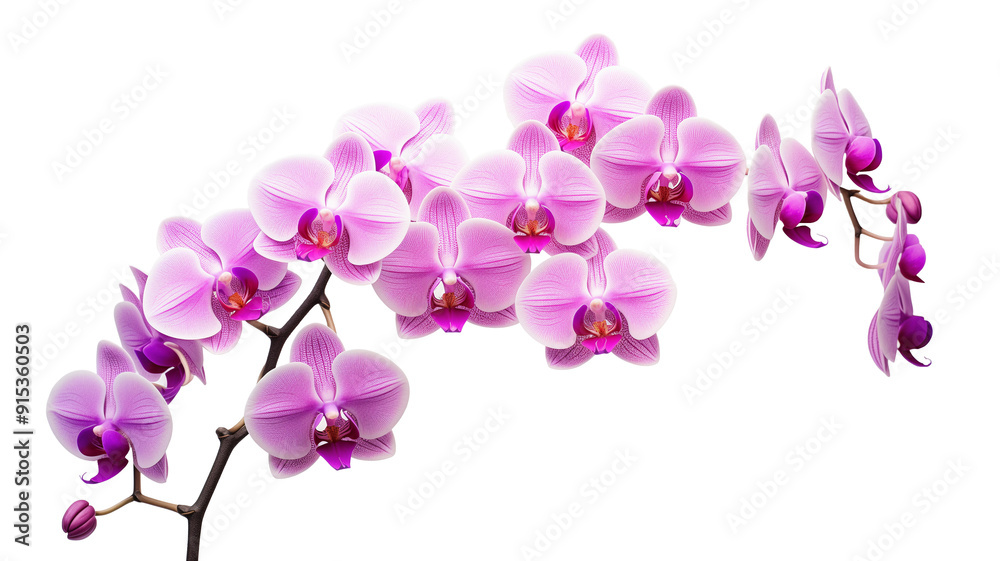 Blooming Phalaenopsis orchid, isolated on transparent background Blooming Phalaenopsis orchid, isolated on transparent background