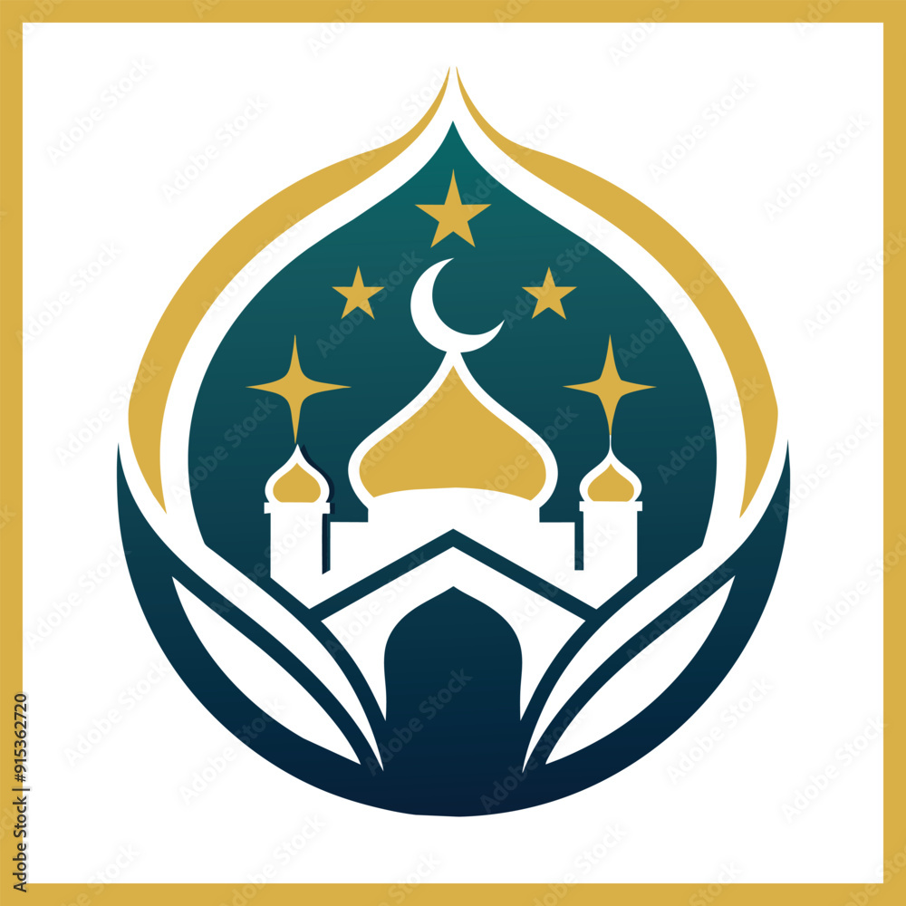 Islamic Logo Minimalist Vector Silhouette Islamic Logo Minimalist Vector Silhouette
