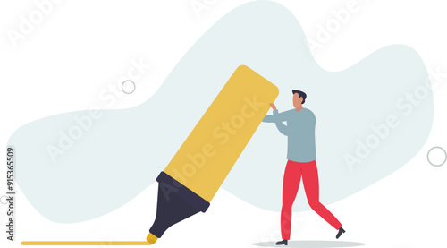 plan for success, agenda and appointment concept.flat design with people.