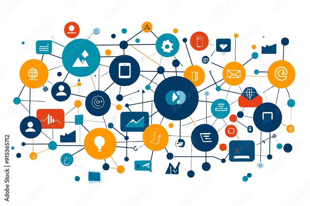 Abstract Network Connection Concept. Abstract Network Connection Concept.