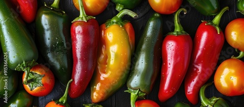 Close up of fresh jalapeno ...