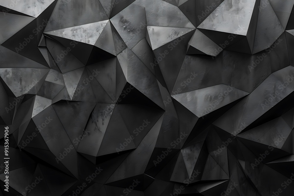 Abstract Black Polygonal Background Abstract Black Polygonal Background