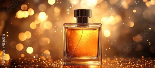 Blurred rectangular perfume...