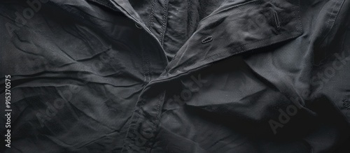 Close up of a dark men s sh...