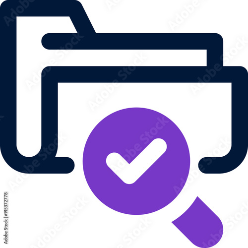 search folder icon. vector dual tone icon for your website, mobile, presentation, and logo design.