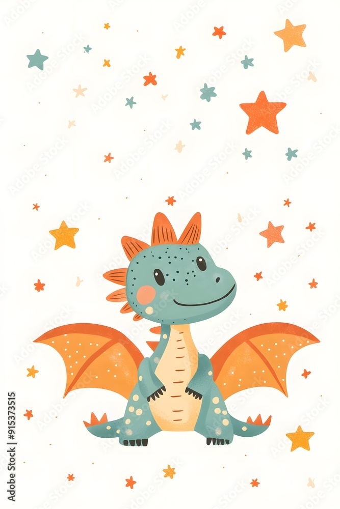 custom made wallpaper toronto digitalCute wall interior poster, postcard or picture for children's room. Drawing for children's room