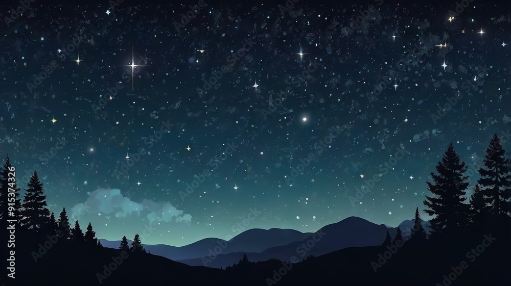 Stars Shining in the Dark Sky Stars Shining in the Dark Sky