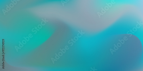 Vibrant wavy vector deep teal, gray and cyan blue mesh gradient background. Abstract bright aquamarine and green digital watercolor for business banner design, water or cosmic sky concept