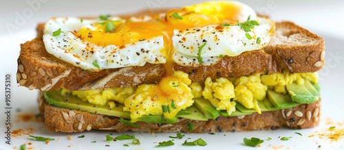 Avocado Sandwiches with scr...