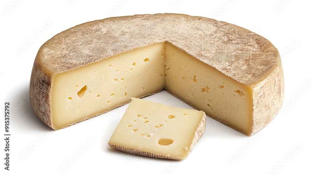 Delicious of cheese adn slice isolated on white background Delicious of cheese adn slice isolated on white background