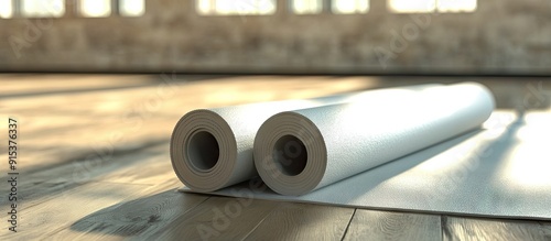 Yoga mat rolls. with copy s...