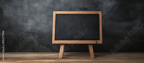 small black board on a wood...