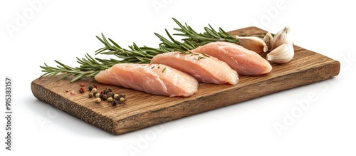 Raw chicken breast fillet o...