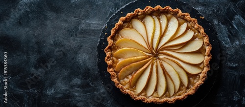 Slice of pear almond cream ...
