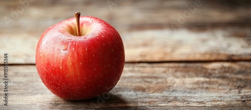 Close up of a red apple on ...