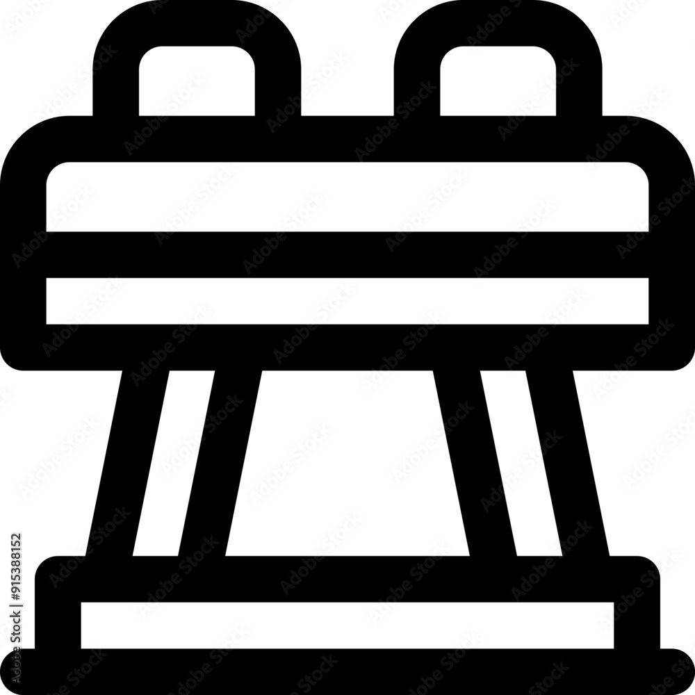 pommel horse icon. vector line icon for your website, mobile, presentation, and logo design. pommel horse icon. vector line icon for your website, mobile, presentation, and logo design.