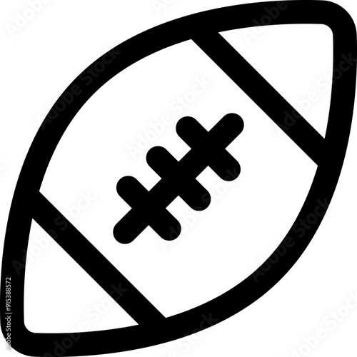 rugby icon. vector line icon for your website, mobile, presentation, and logo design.