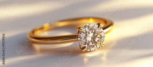 Close up of a golden ring f...