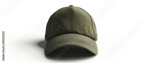 Chic olive baseball cap iso...