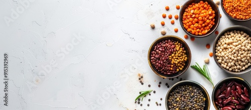 Assorted legumes lentils ch...
