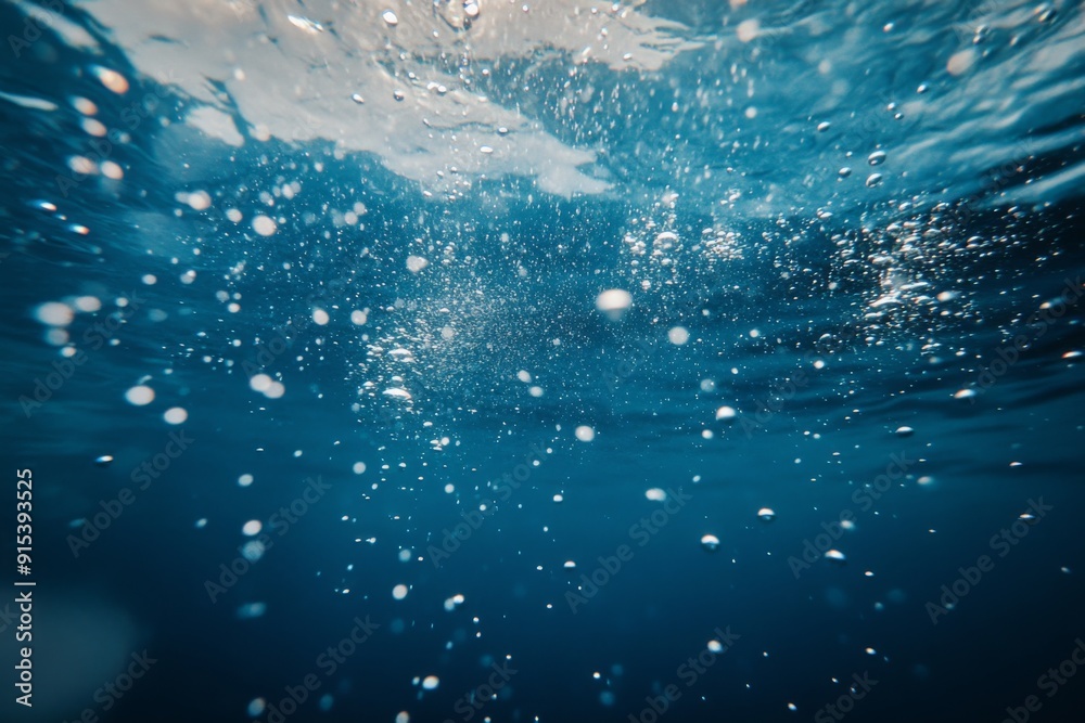 Undersea Tranquility: The Serene Vista of Bubbles Rising Through the Deep Blue Ocean, Capturing the Peace and Mystery of the Seabed World Undersea Tranquility: The Serene Vista of Bubbles Rising Through the Deep Blue Ocean, Capturing the Peace and Mystery of the Seabed World