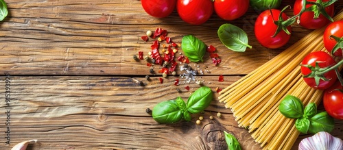 Ingredients for pasta spagh...