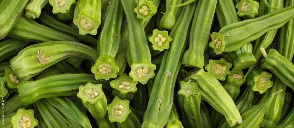 Okra also known as Okro or Abelmoschus esculentus is referred to as ladies fingers or ochro in various English speaking nations It is a flowering plant belonging to the mallow family Okra also known as Okro or Abelmoschus esculentus is referred to as ladies fingers or ochro in various English speaking nations It is a flowering plant belonging to the mallow family