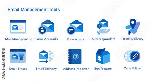 Email management set icon collection from account DNS zone editor tracking delivery address importer auto responder filter