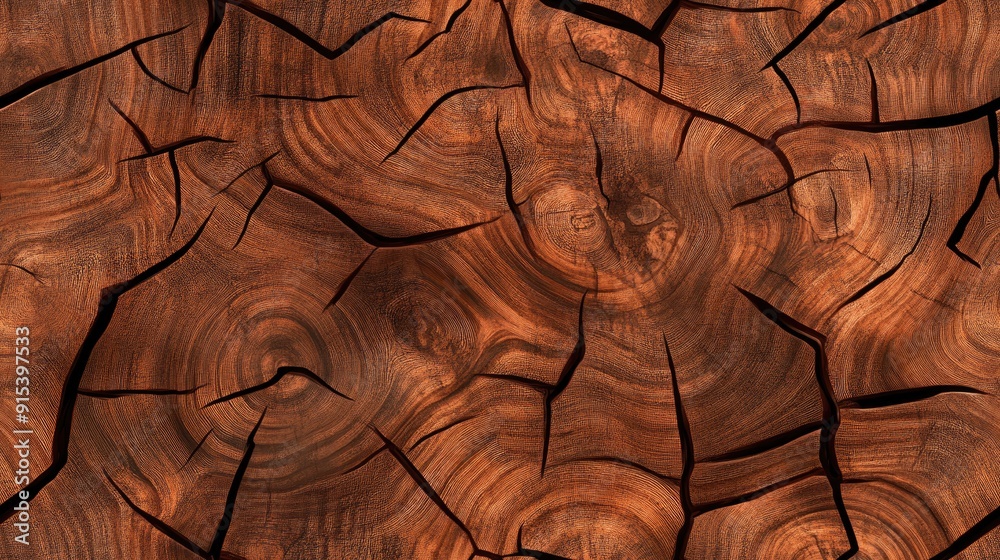 A close-up of an aged tree trunk displaying intricate cracks and a rich brown texture, ideal for natural and abstract designs SEAMLESS PATTERN A close-up of an aged tree trunk displaying intricate cracks and a rich brown texture, ideal for natural and abstract designs SEAMLESS PATTERN