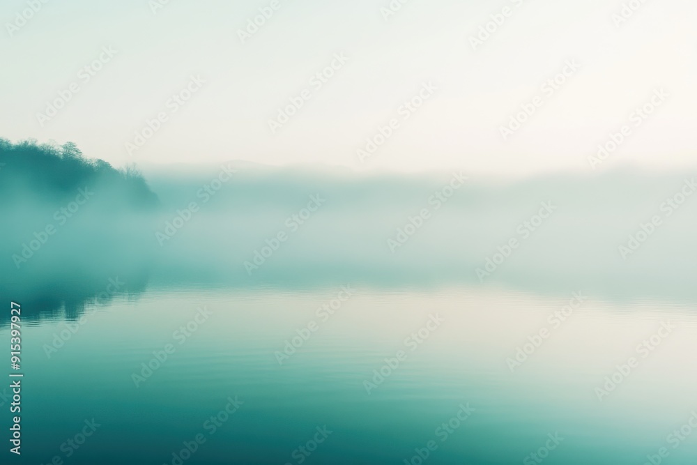 Fototapeta premium fog on the river