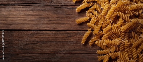 Dry pasta Viewed from above...