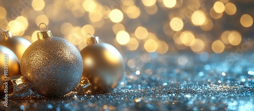 Christmas decorations on an...