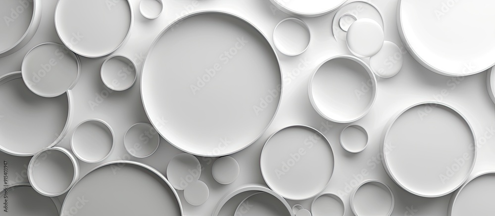 Abstract white background featuring circles. with copy space image. Place for adding text or design Abstract white background featuring circles. with copy space image. Place for adding text or design