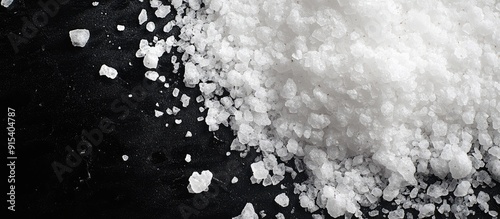 Close up of white salt agai...