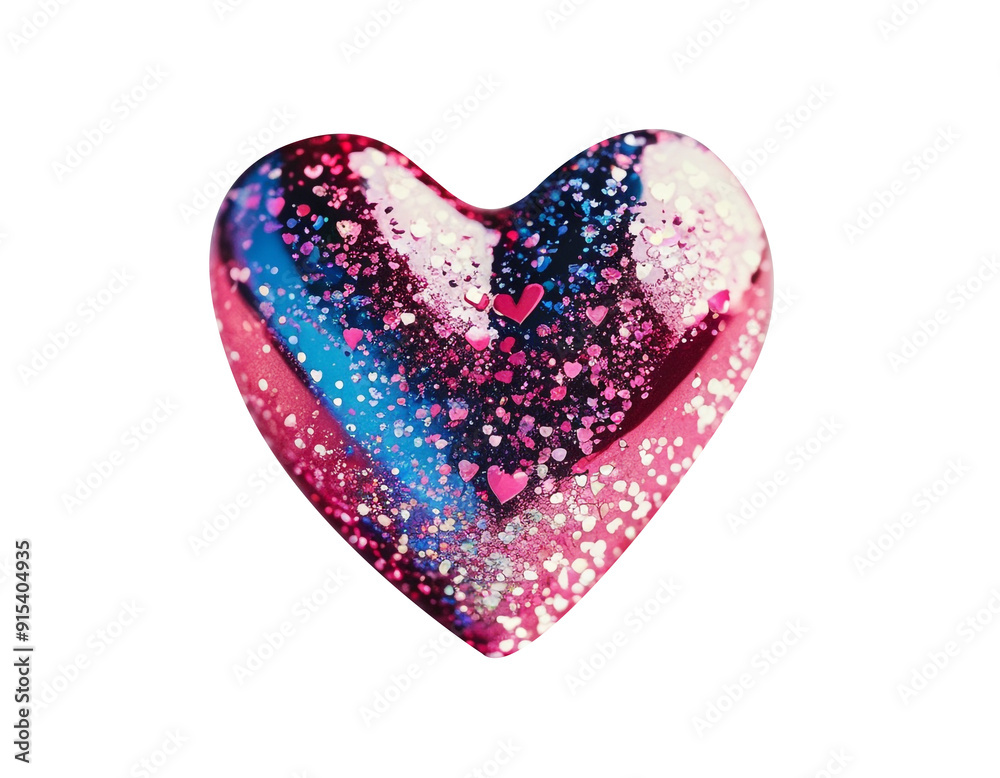 heart made of red and white beads heart made of red and white beads