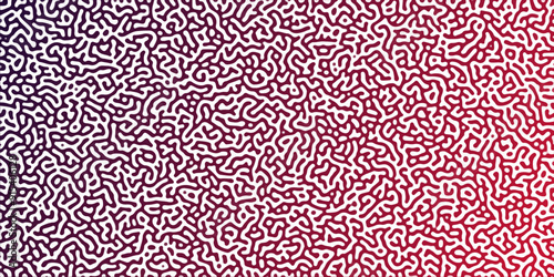 Abstract Reaction-diffusion or Turing pattern natural texture in purple dark gradient colour scheme. Linear design with biological shapes. Organic lines in memphis. abstract turing organic wallpaper.