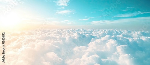 image of blue sky and white...