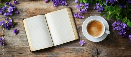 Open book with empty pages ...