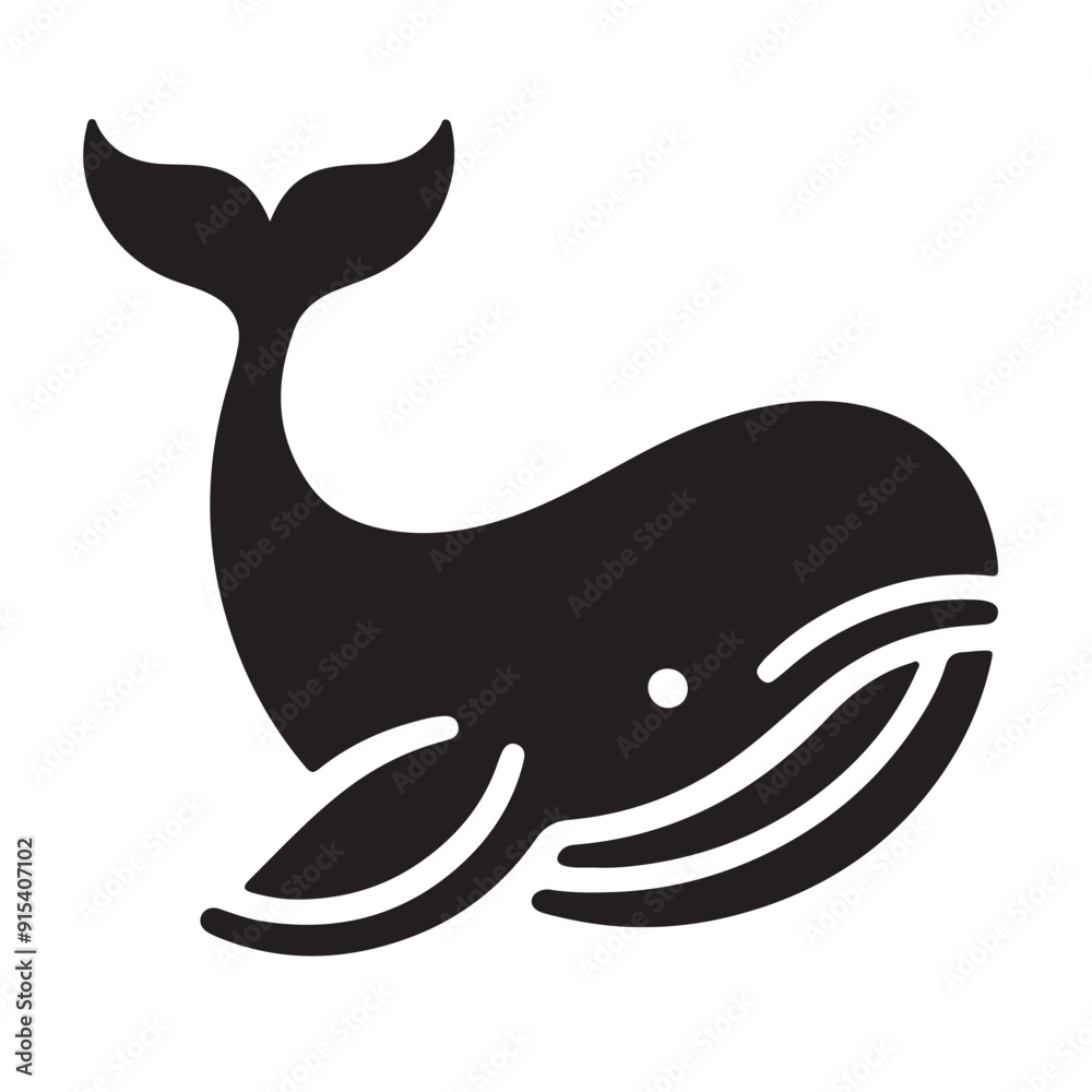 WHALE SILHOUETTES VECTOR WHALE SILHOUETTES VECTOR