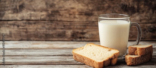 Dry rusk bread and a glass ...
