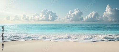 White sand beach as the bac...