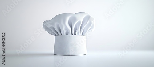 White chef s hat against a ...