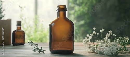 Amber glass bottle mock ups...