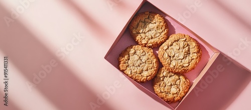 Oatmeal cookie in a gift bo...