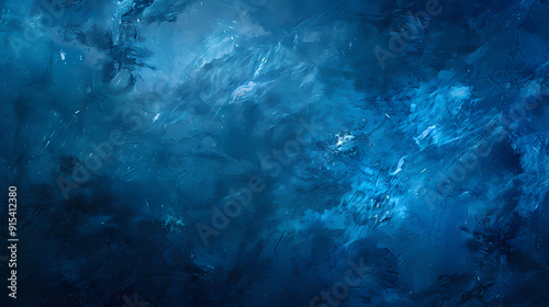 Wallpaper Mural Abstract blue and white textured background. The image has a dreamy feel, with brushstrokes of color creating a sense of depth. Torontodigital.ca