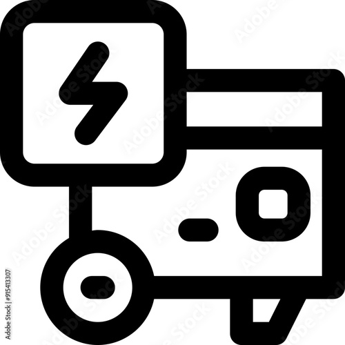 generator icon. vector line icon for your website, mobile, presentation, and logo design.
